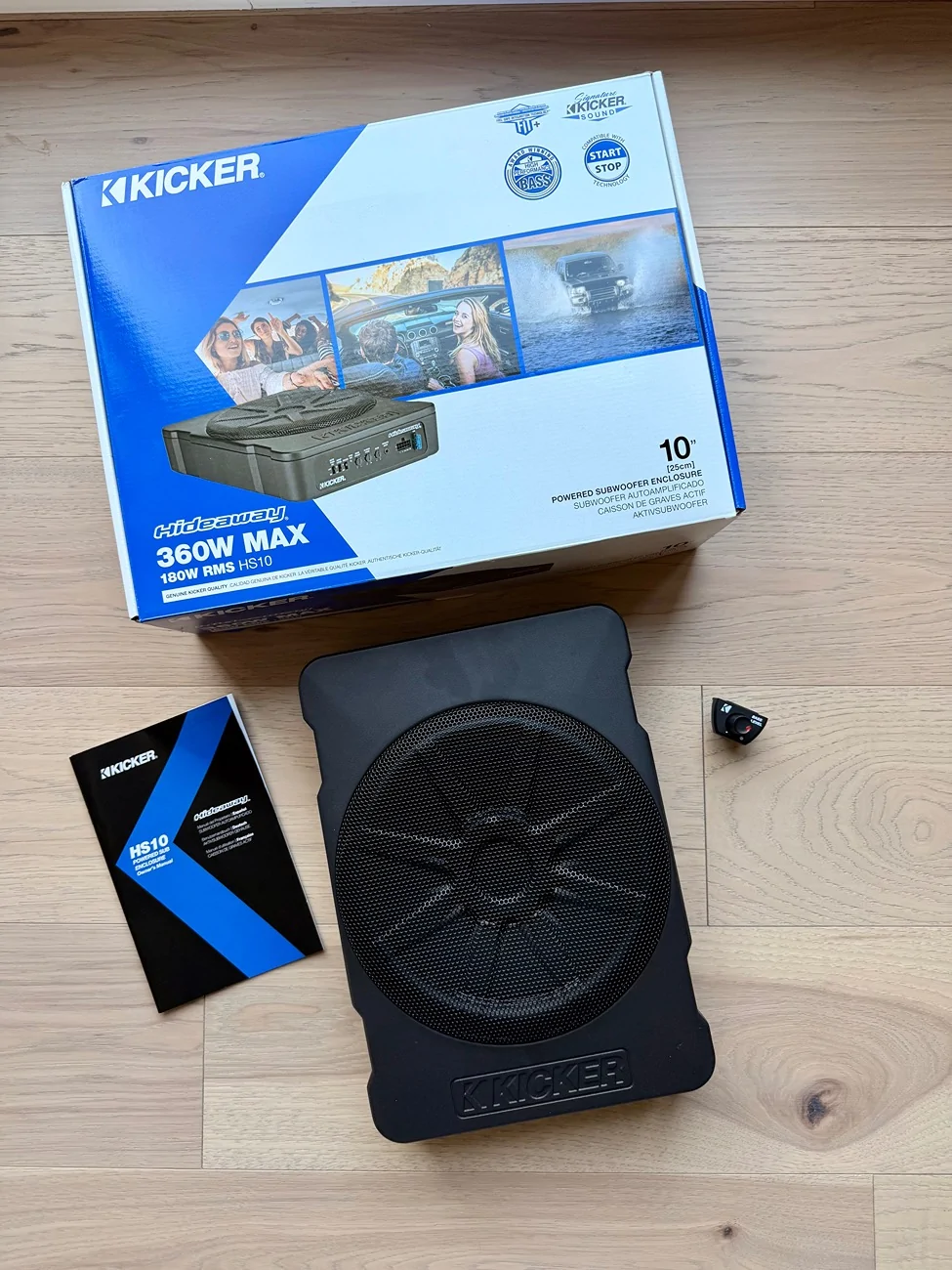 Jeep Gladiator FS - Kicker Hideaway 10" Compact Powered Subwoofer *51HS10 IMG_3539