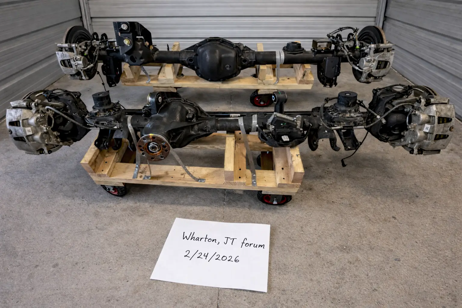 Jeep Gladiator Dana 44 axles pulled from a 2022 Gladiator Rubicon. $4000 ChatGPT Image Feb 24, 2026, 06_49_20 AM