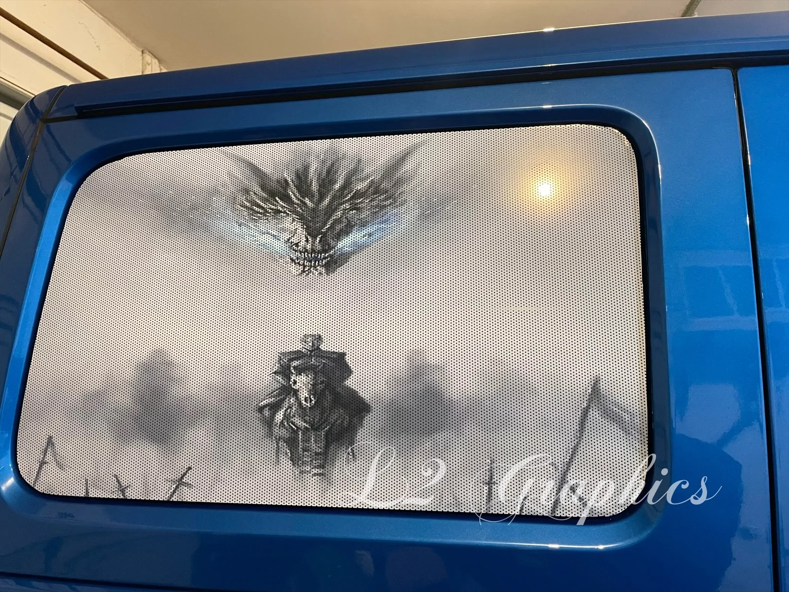 Jeep Gladiator Back window vinyl -perforated color eZy Watermark_25-03-2024_09-51-04-9450AM