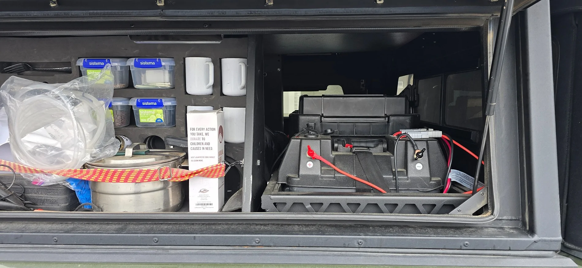 Jeep Gladiator Complete Overlanding setup: Alucab contour canopy, rtt, awning, shower awning 20250331_113434