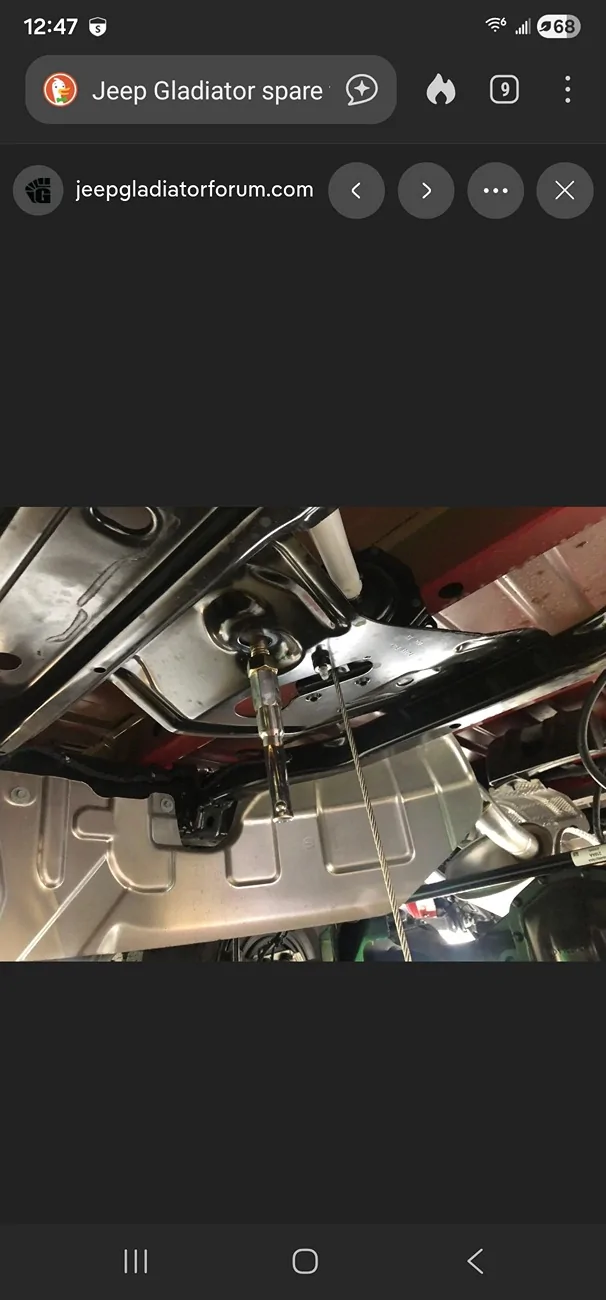 Jeep Gladiator Not able to lower spare tire Screenshot_20260228_124734_DuckDuckGo