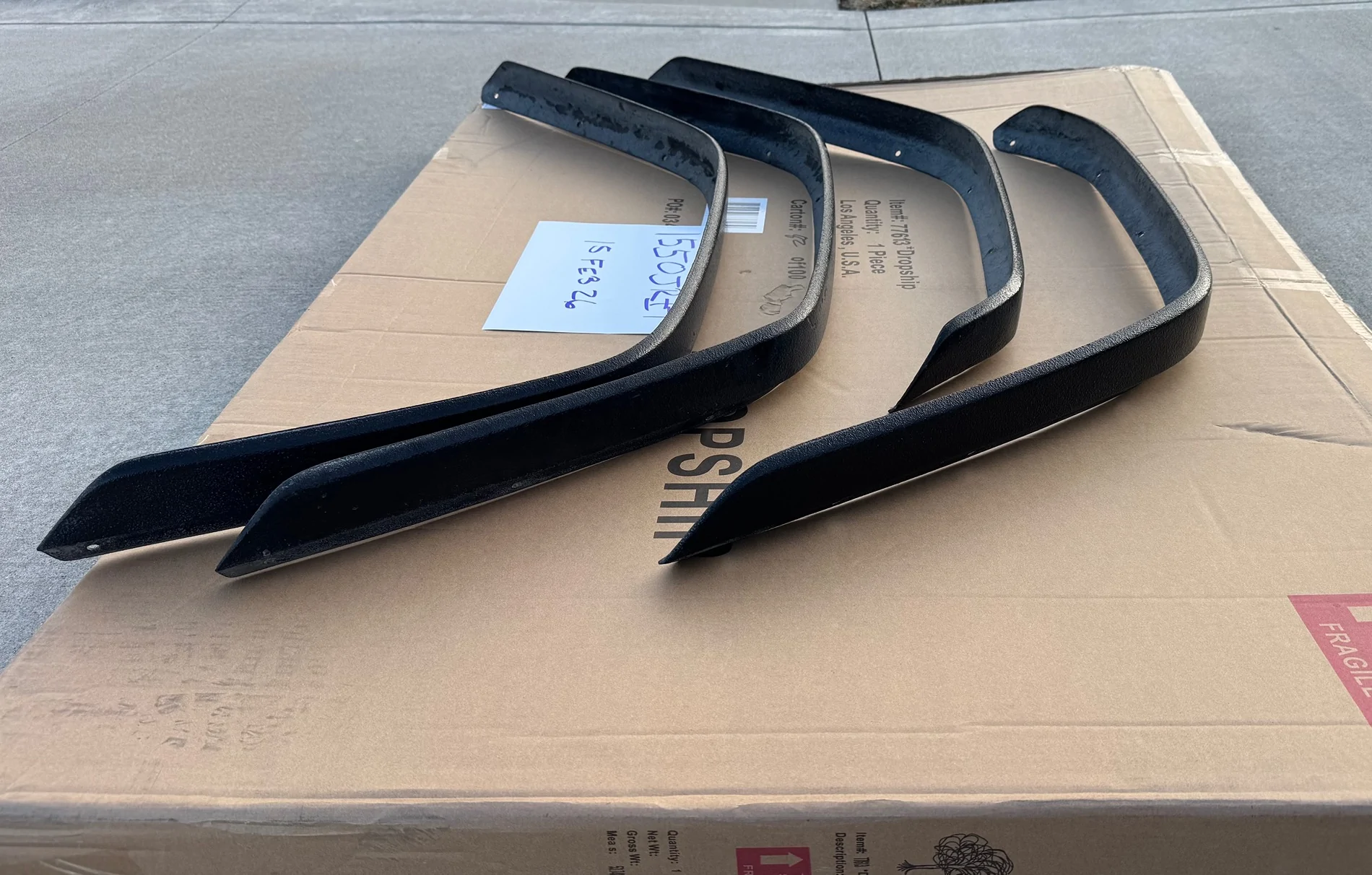 Jeep Gladiator Double Black Off Road Rubicon/Mojave fender flare extensions IMG_7779
