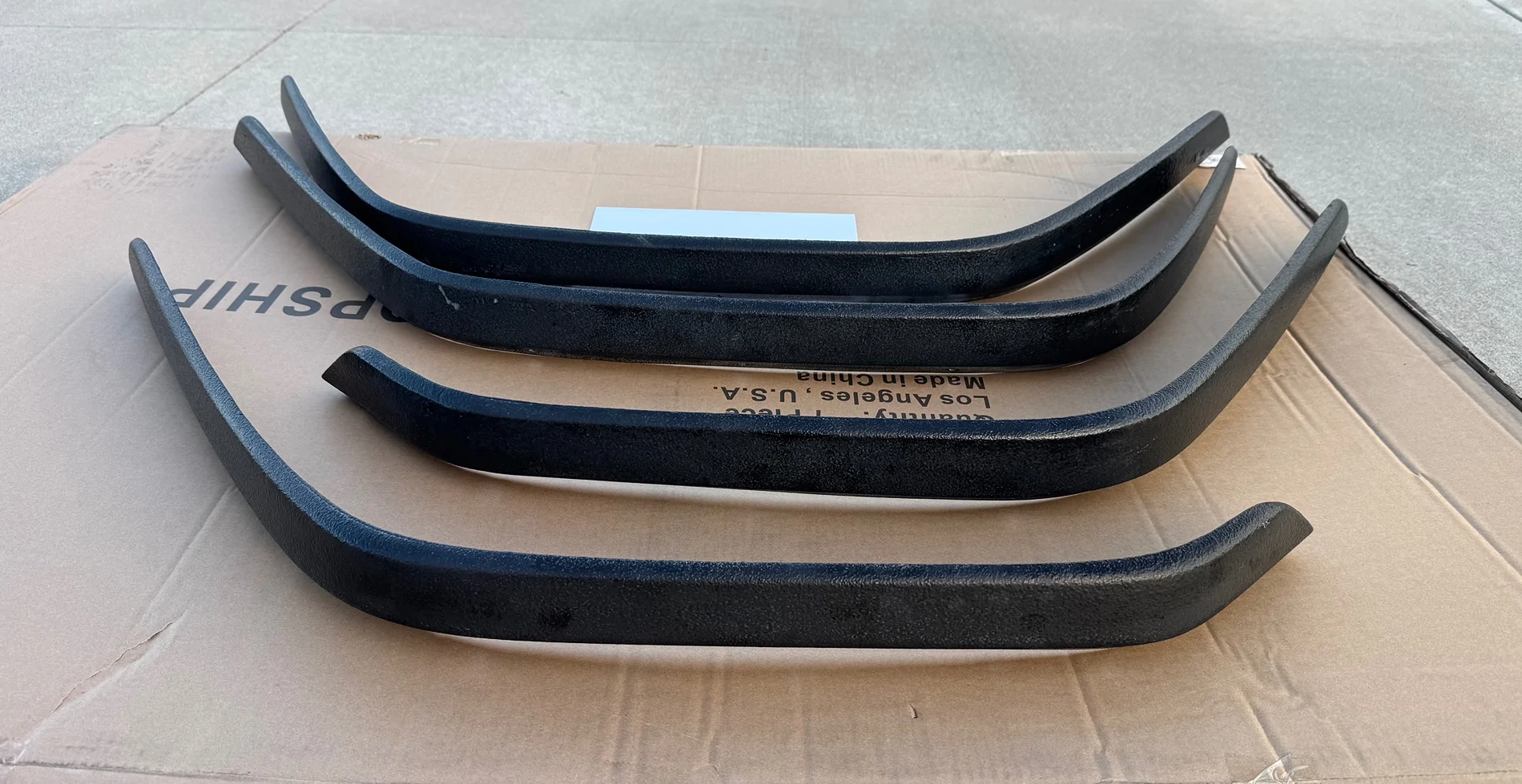 Jeep Gladiator Double Black Off Road Rubicon/Mojave fender flare extensions IMG_7778