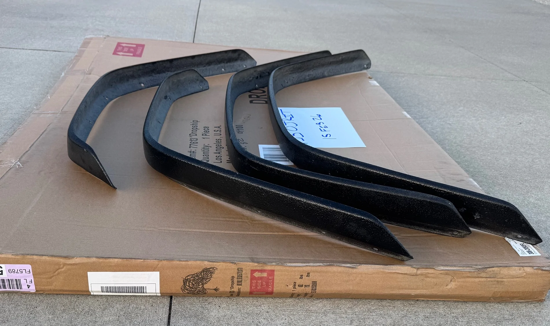 Jeep Gladiator Double Black Off Road Rubicon/Mojave fender flare extensions IMG_7777