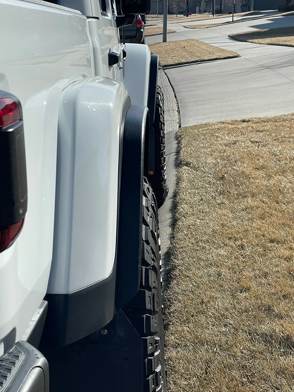 Jeep Gladiator Double Black Off Road Rubicon/Mojave fender flare extensions IMG_3847