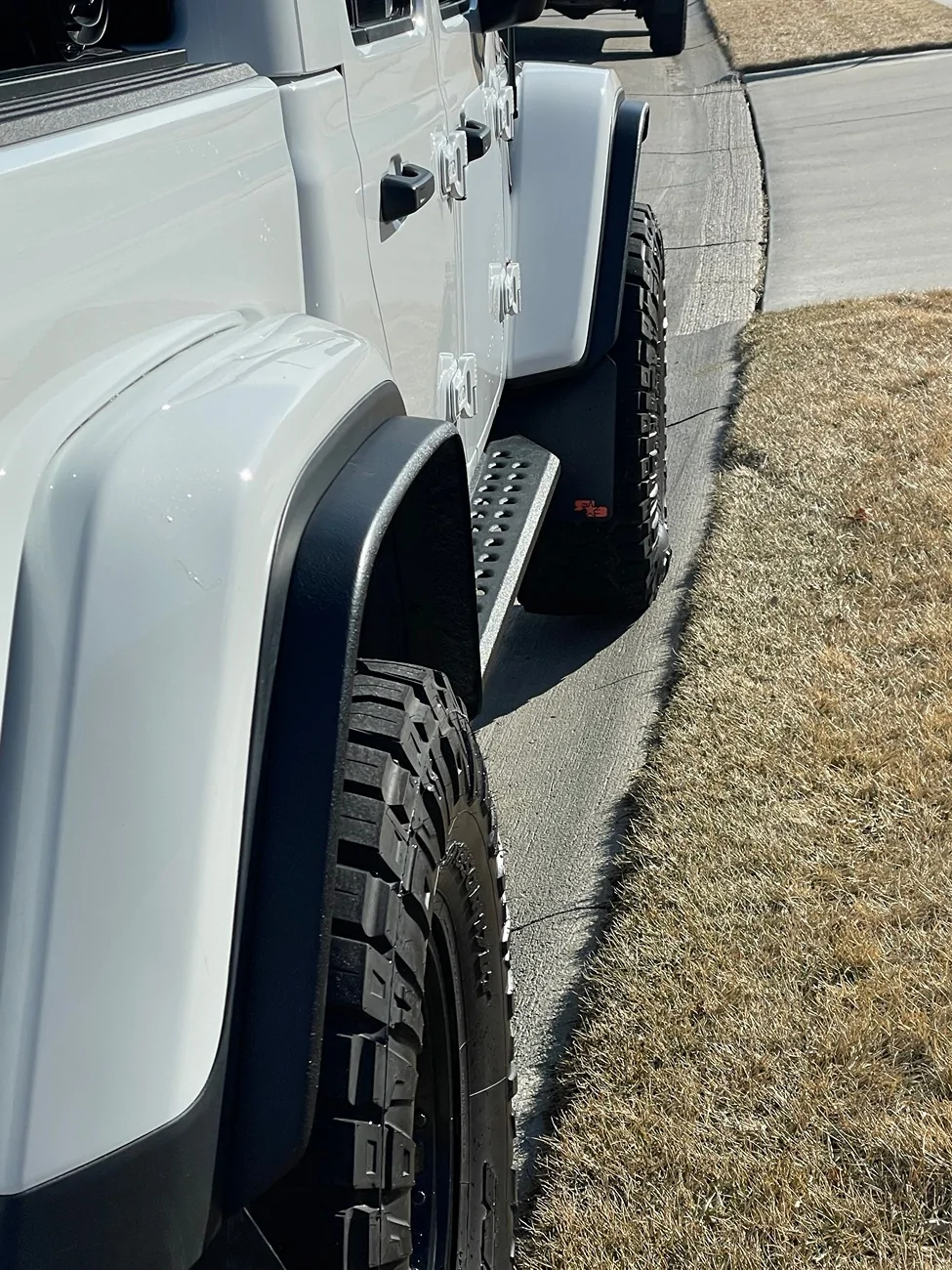 Jeep Gladiator Double Black Off Road Rubicon/Mojave fender flare extensions IMG_3846
