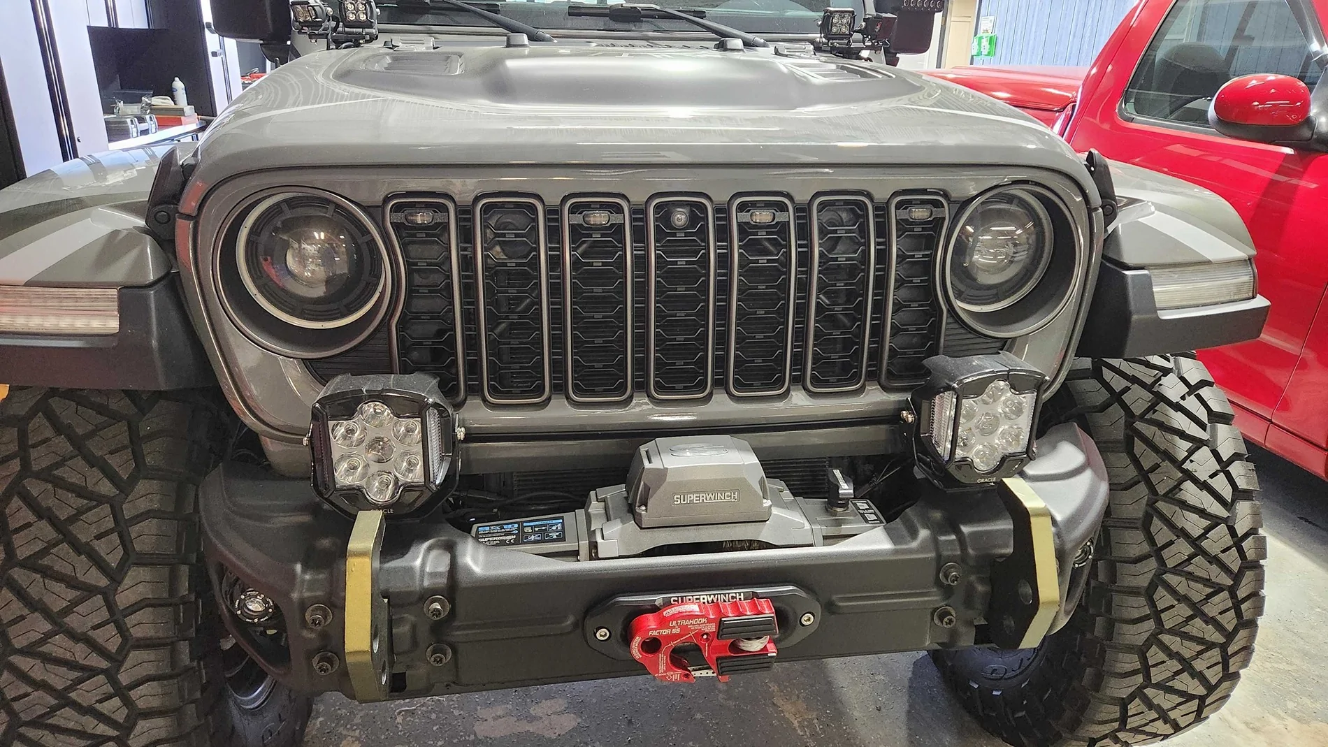 Jeep Gladiator NEW: 2024+ JL / JT Pre-Runner Style LED Grille Light Kit (Pre-Order Live) 20260302_113138