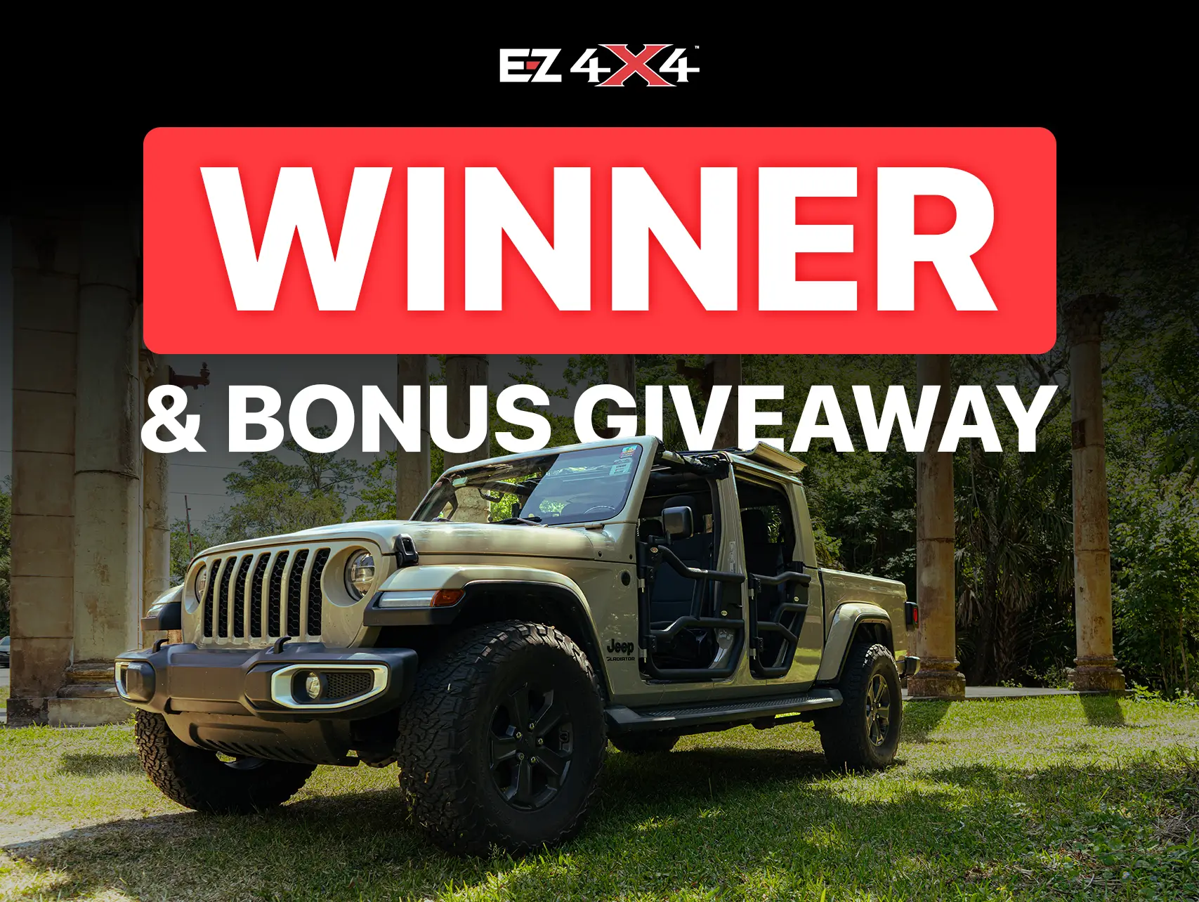Jeep Gladiator 🎁 WINNER ANNOUNCED + Bonus Giveaway. EZ4X4 FlipTop and Truck Buddiez winner