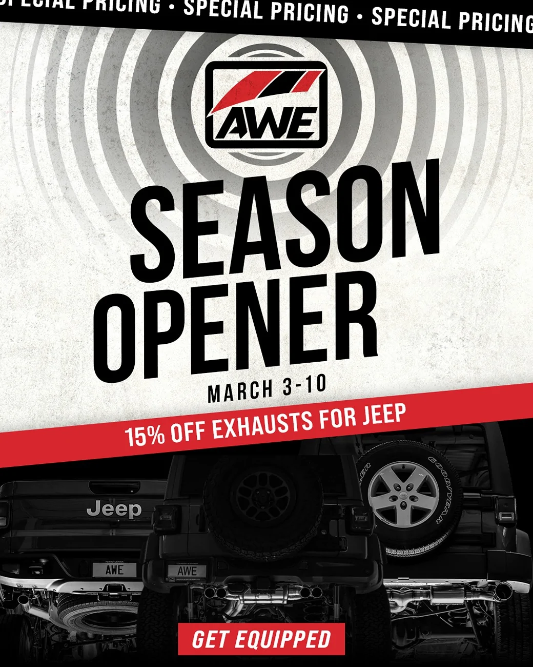 Jeep Gladiator AWE Season Opener - Special Pricing is LIVE CTA_392-JK-JT