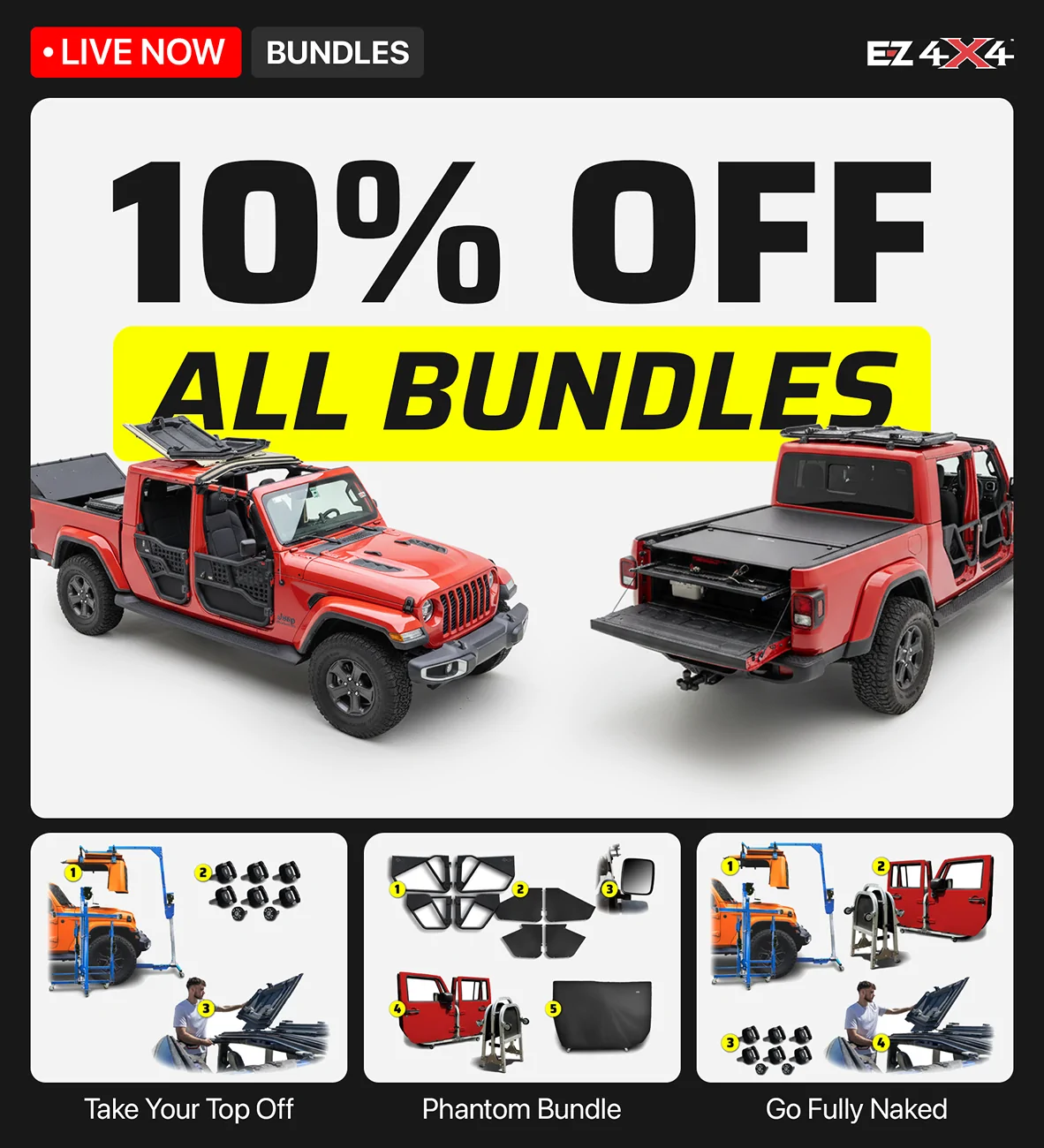 Jeep Gladiator NEW: EZ4X4 announces bundles BundlePromo_Gladiator