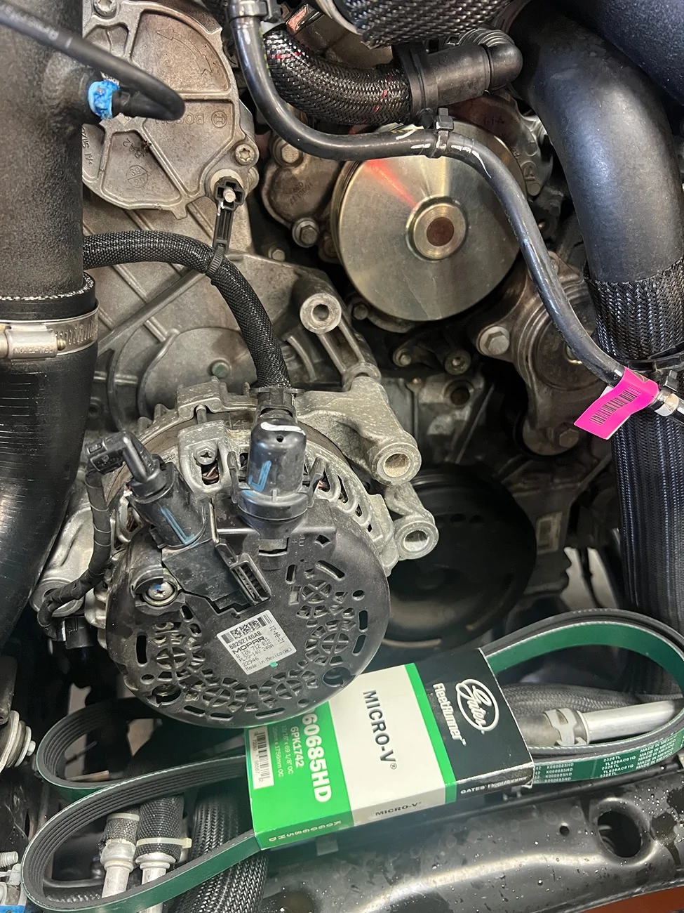 Jeep Gladiator Diesel belt replacement IMG_7378