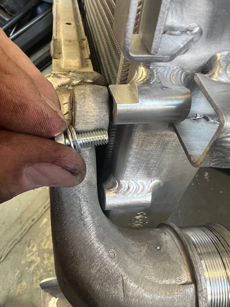 Jeep Gladiator CSF radiator and transmission cooler install….diesel IMG_7381
