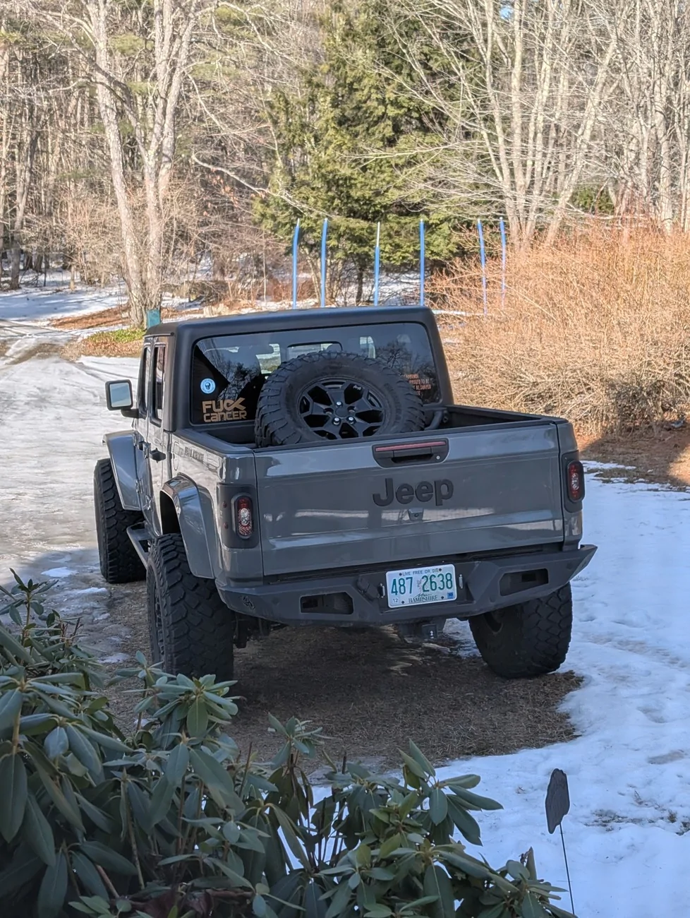Jeep Gladiator What did you do with your spare? PXL_20260113_165628291