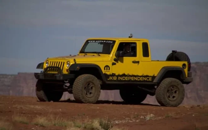 Jeep Gladiator Uhhh...Acela Trucks just launched a 2-door Jeep Comanche on a Gladiator!! 1000019919