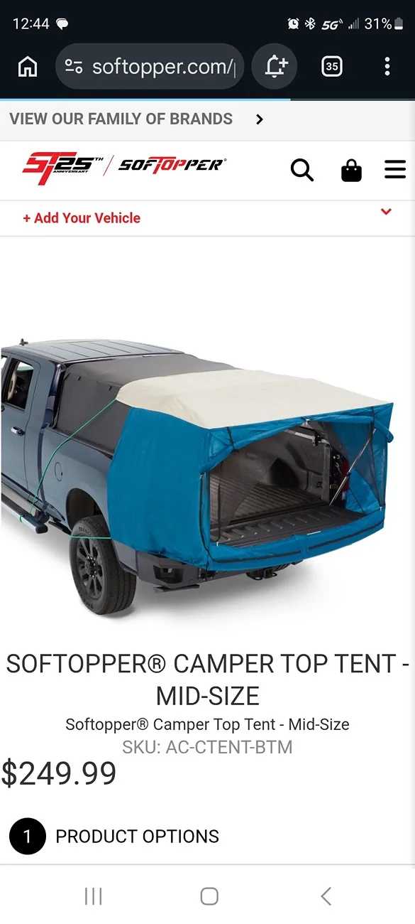 Jeep Gladiator Rooftop tents: profile and weight concerns/considerations Screenshot_20260312_124412_Chrom