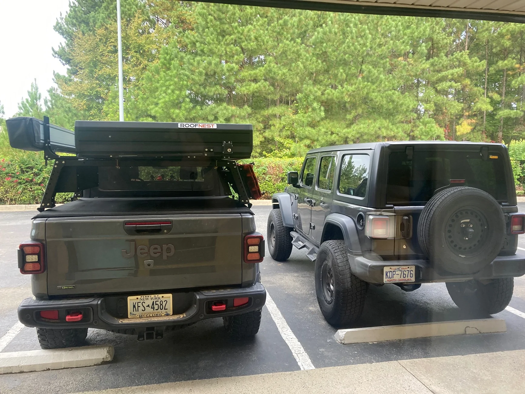 Jeep Gladiator Rooftop tents: profile and weight concerns/considerations IMG_4878