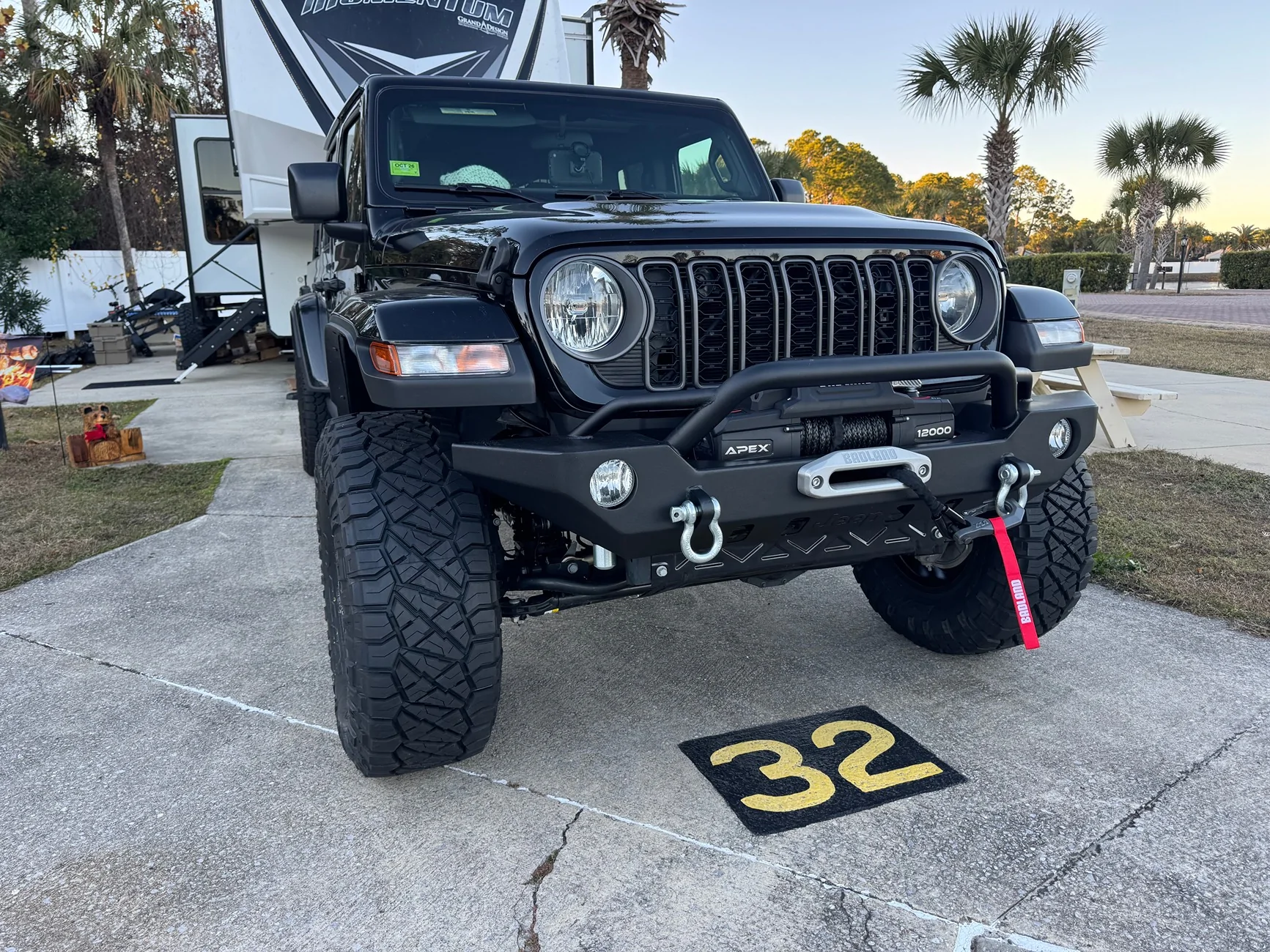 Jeep Gladiator Black Rhino Wheels -10mm offset IMG_0776