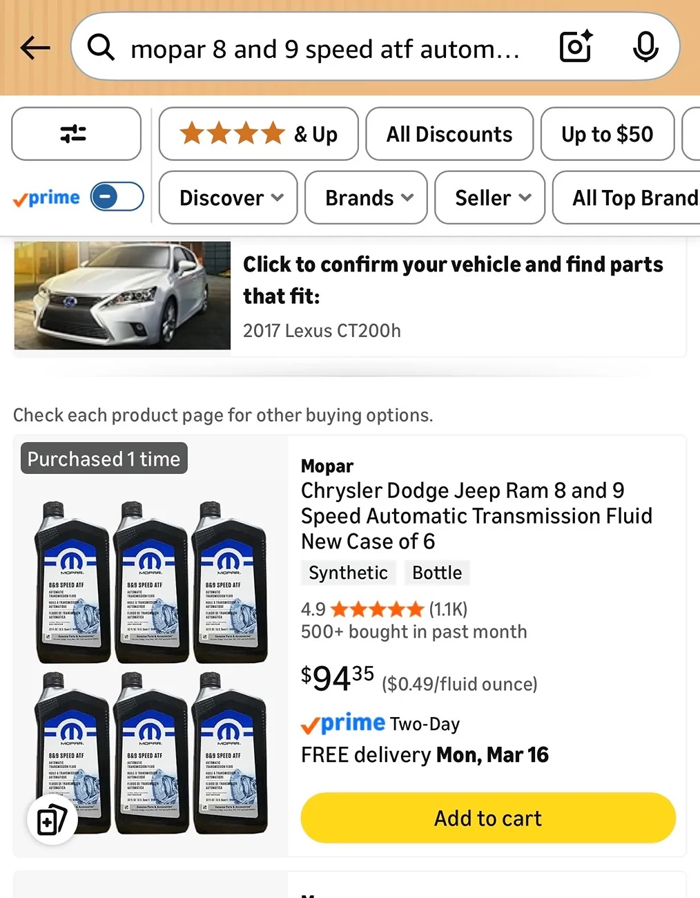 Jeep Gladiator 8/9 ATF on Amazon IMG_0641