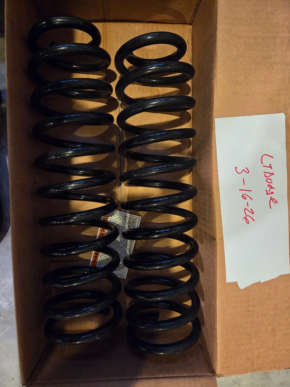 Jeep Gladiator Clayton 2.5 front springs V6 gas 20260316_190120