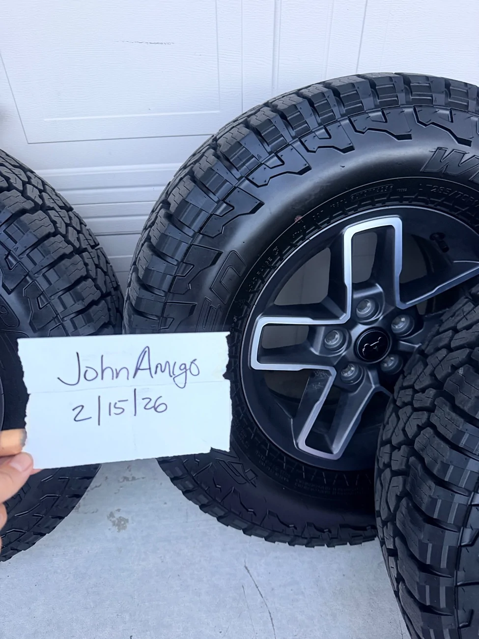 Jeep Gladiator 2025 Mojave Takeoff Wheels and Tires - less than 1000 miles - $1500 IMG_1636