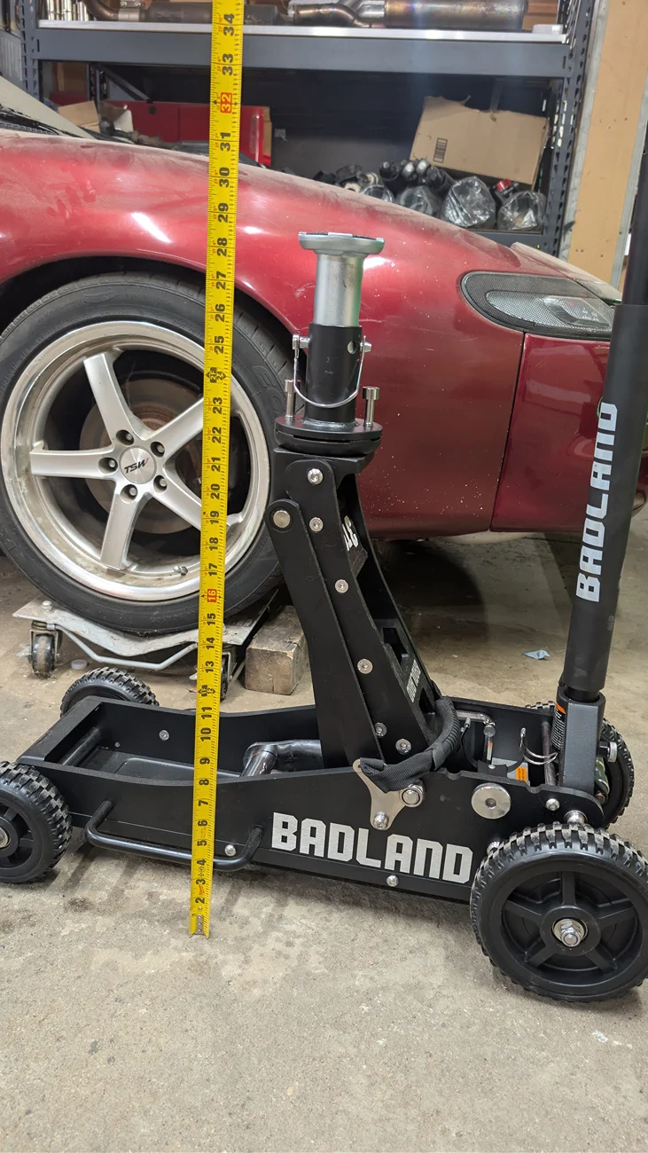 Jeep Gladiator Floor Jack & Jack Stands for full droop PXL_20260318_182624792
