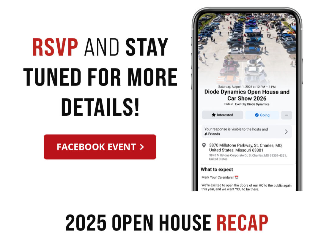 Jeep Gladiator Save The Date | Diode Dynamics Open House & Car Show | August 1st, 2026 a9VnJd2