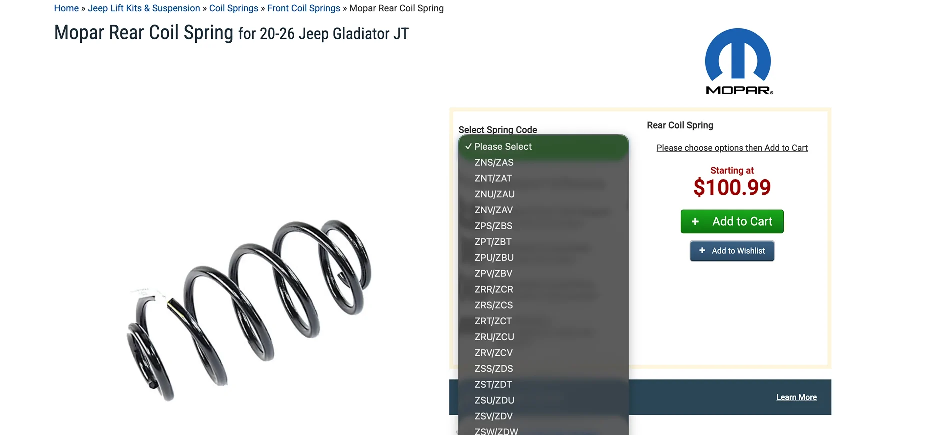 Jeep Gladiator Jeep Gladiator Mojave rear coil spring options: bags, Max Tow coils, Timbren bump stops 1774536379298-v8