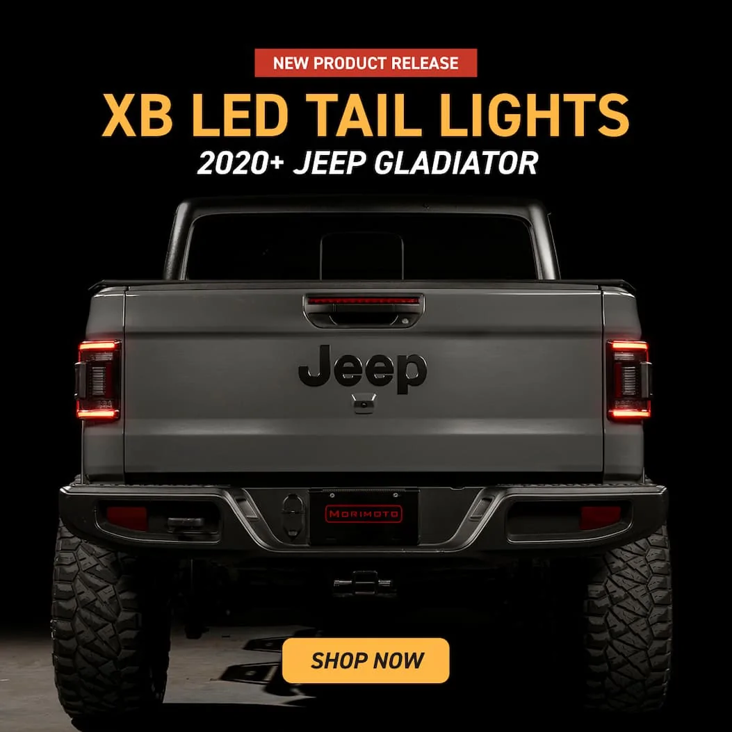 Jeep Gladiator Morimoto taillights now available IMG_0348