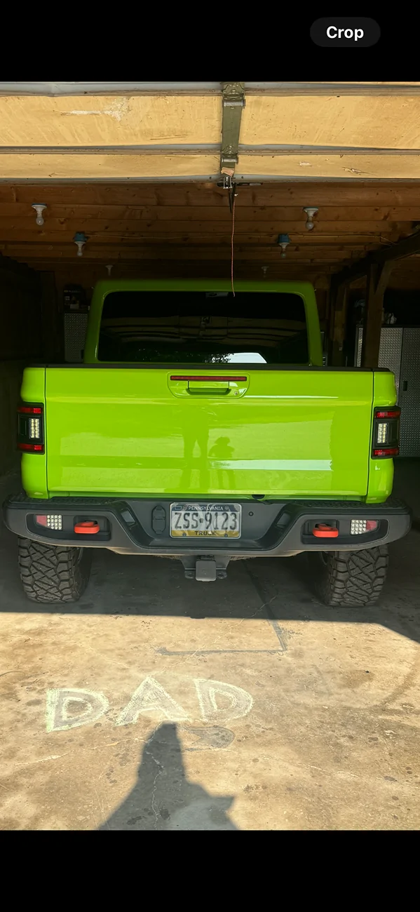 Jeep Gladiator Tailgate camera use while tailgate is down IMG_5694
