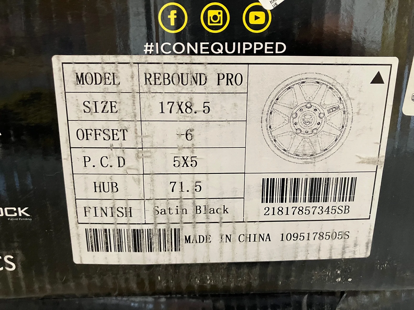 Jeep Gladiator ICON Rebound Pro 17x8.5 - $1000 (Five New in Box) IMG_0729