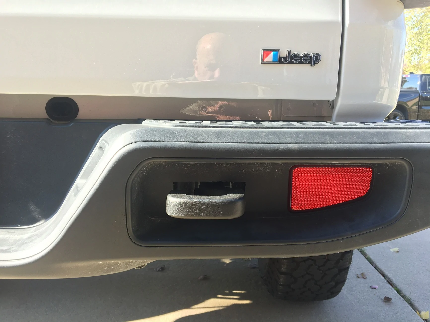 Jeep Gladiator Retro Build Rear tow hook_emblem