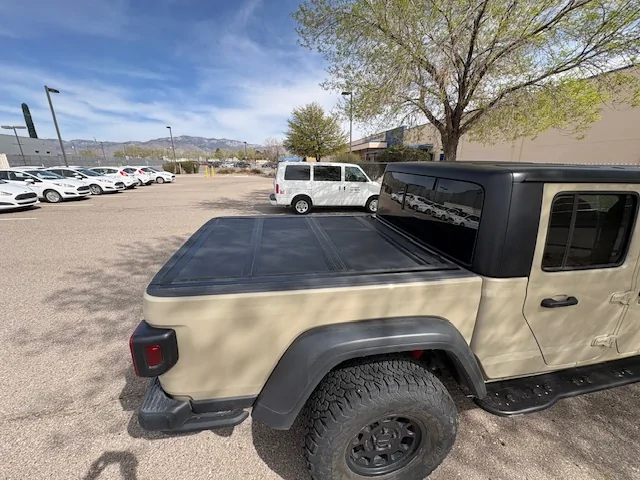 Jeep Gladiator BakFlip MX4 Tonneau Cover, Rubicon Suspension, Synergy Springs, AEV Drop Brackets Cover1
