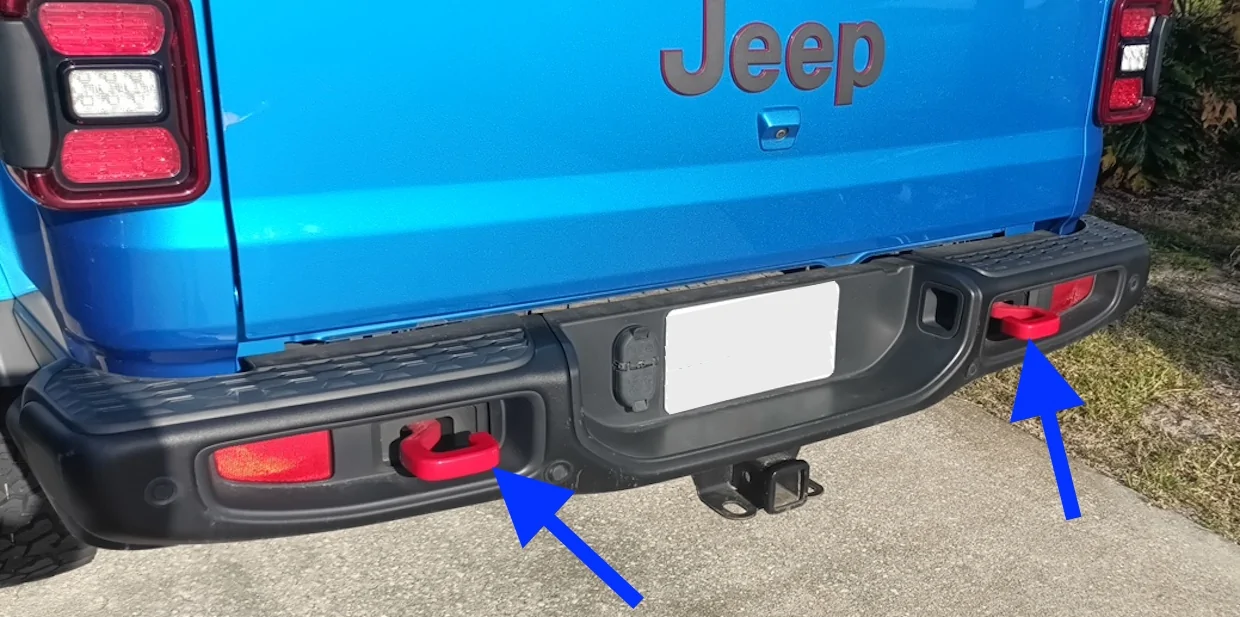 Jeep Gladiator Using Stock Bumper Tow Eyes For Recovery? Gladiator Bumper Tow Eyes