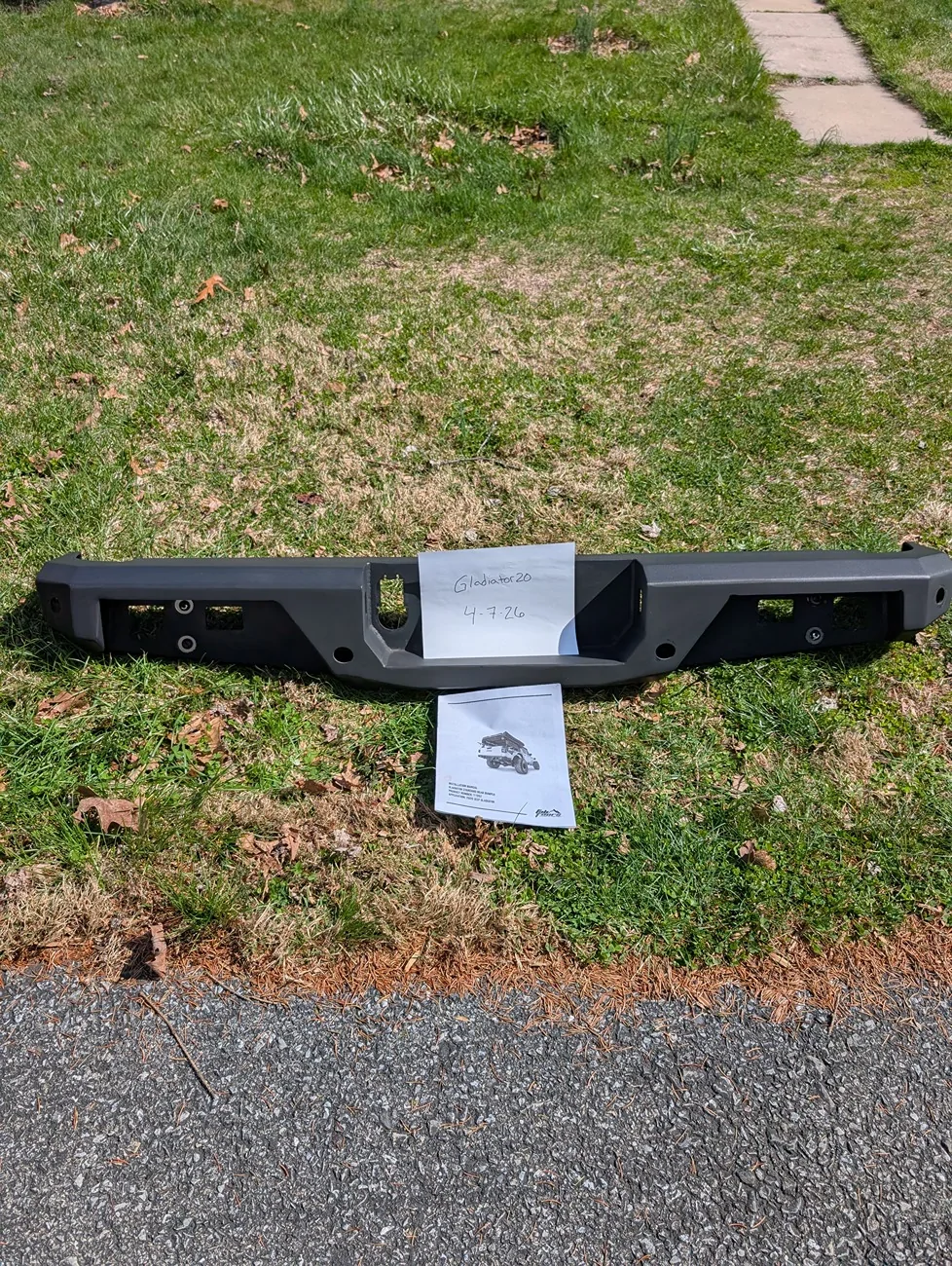 Jeep Gladiator Fab Fours rear bumper PXL_20260407_144403675
