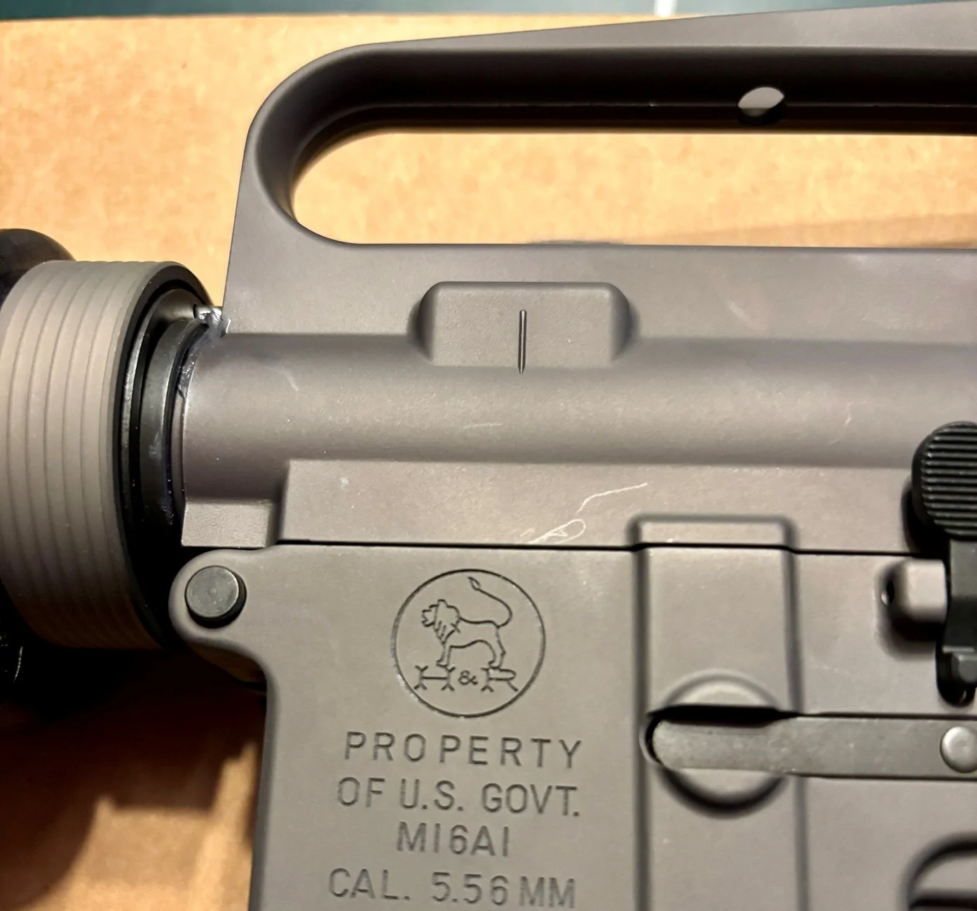 Jeep Gladiator Gun guys (and gals) Markings on M16A1 reciever