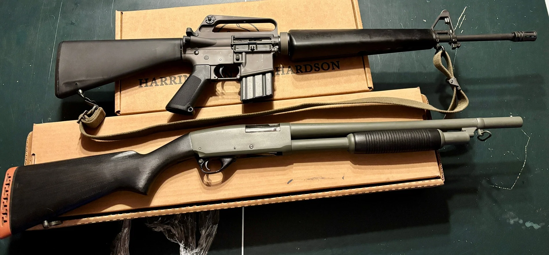 Jeep Gladiator Gun guys (and gals) M16A1 and Stevens 77E