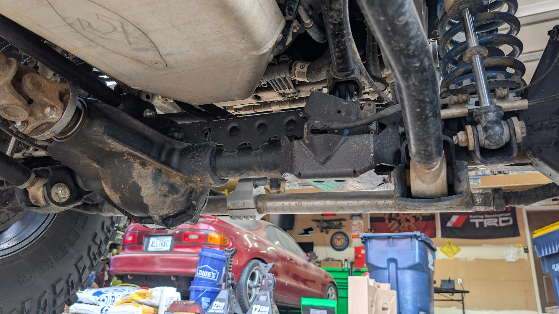 Jeep Gladiator Who'd gone to 40's and has Trussed etc their axles? PXL_20260408_131140020