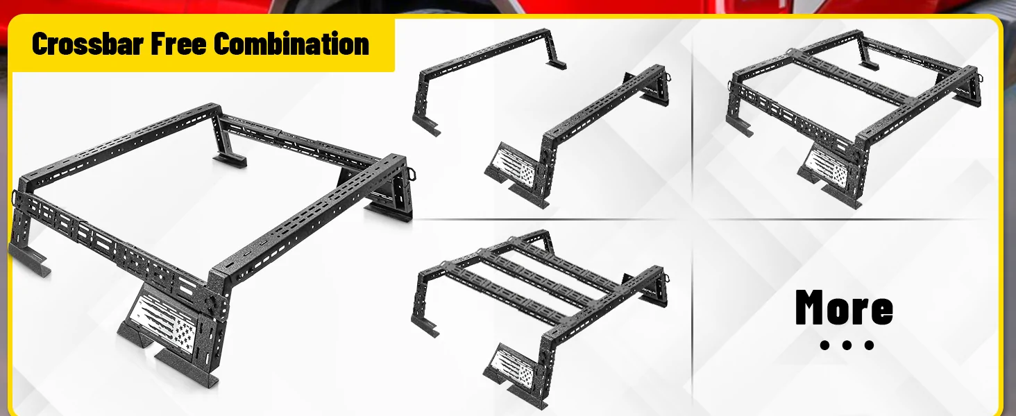 Jeep Gladiator New JT Bed Rack Release! Tactical, Modular, Overland, Adjustable - by Monoking _02