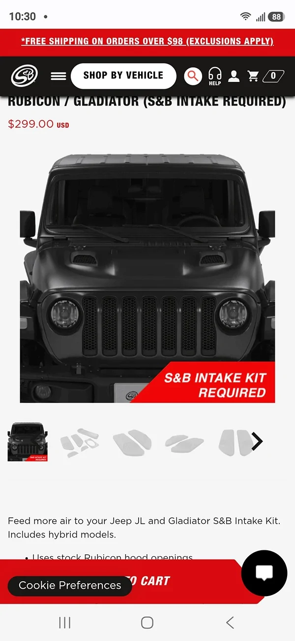 Jeep Gladiator S&B Hood Scoop opinions??? Screenshot_20260415_103048_Chrom