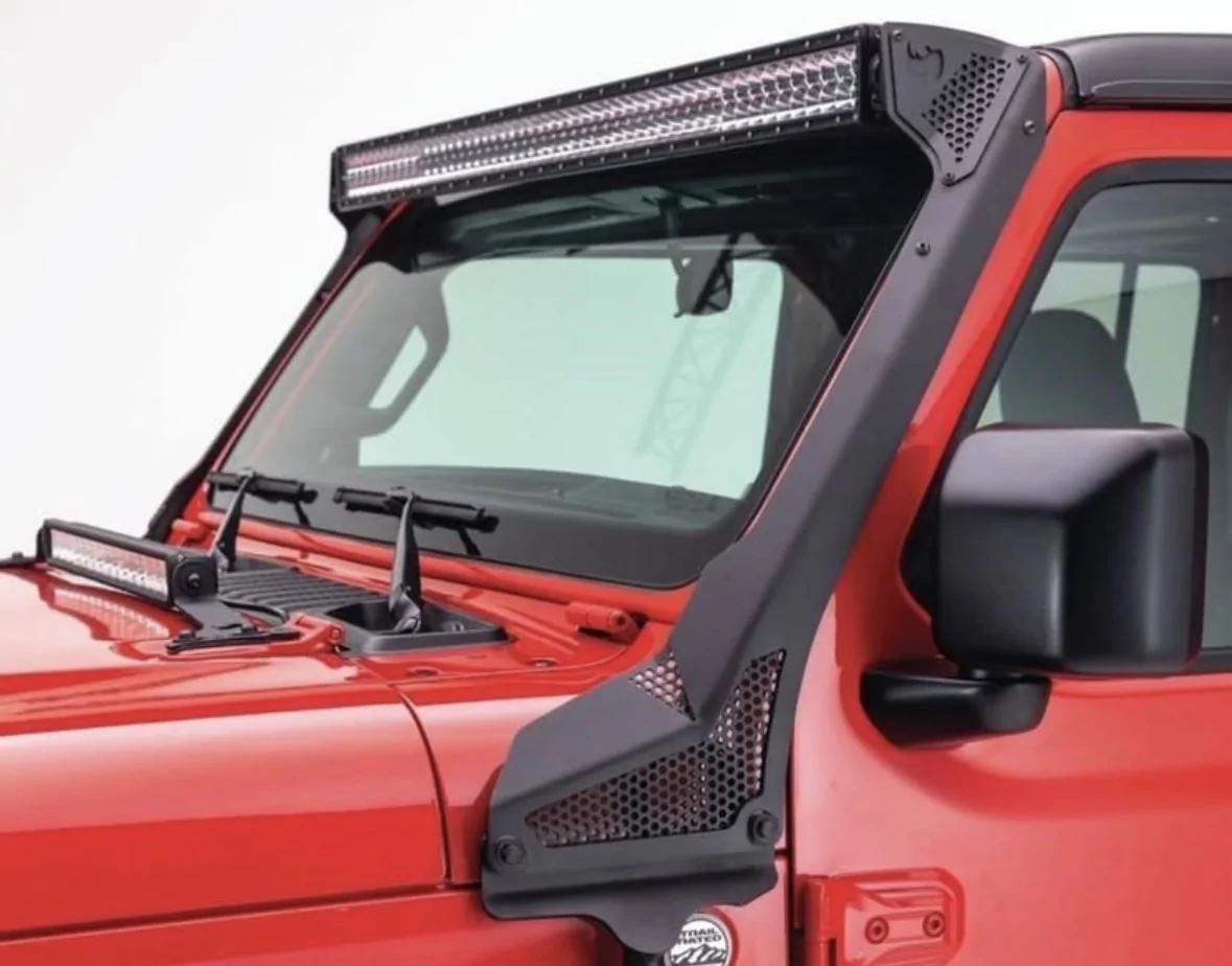 Jeep Gladiator Jeep Go Rhino XE 51 Windshield LED Light Frame Brackets / Mounts IMG_9436