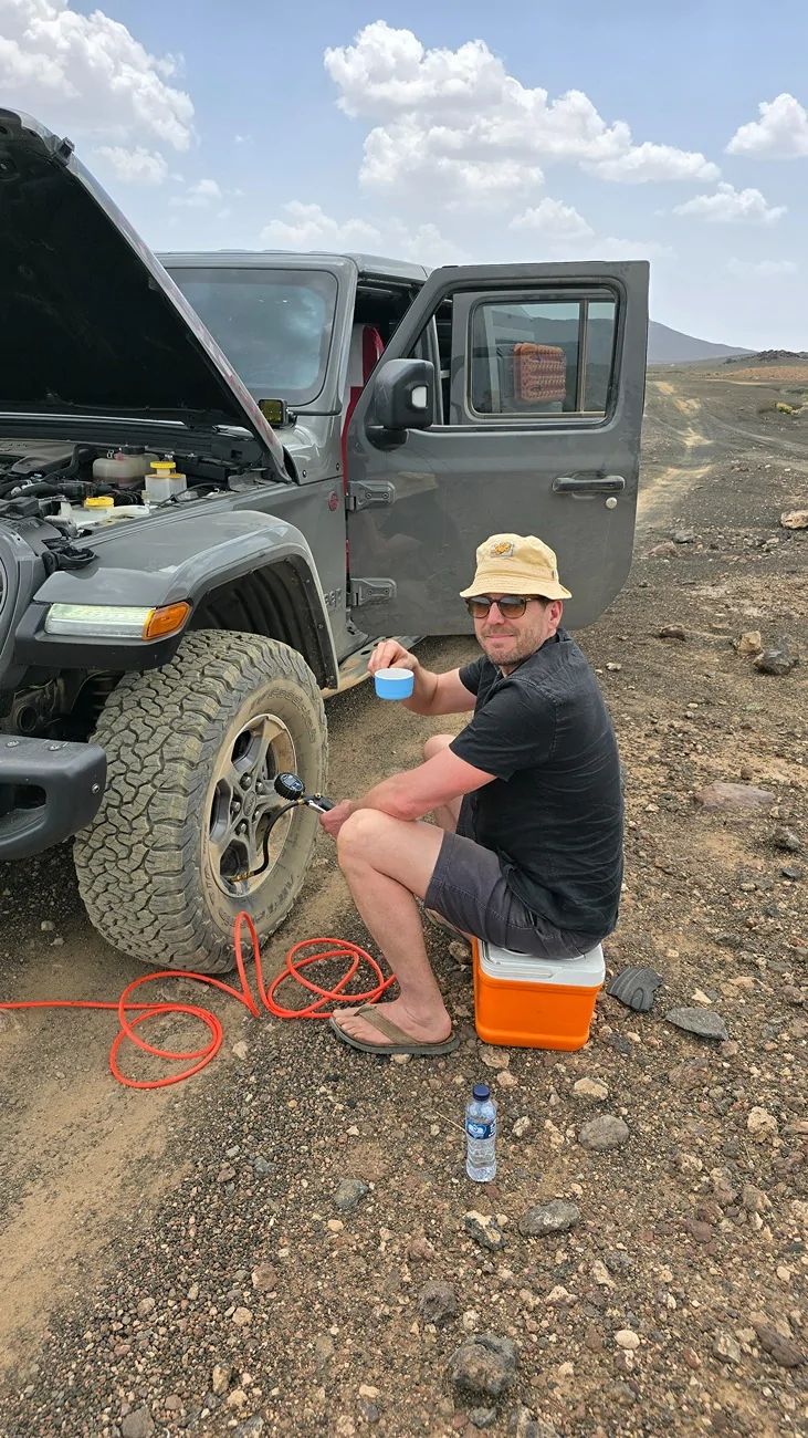 Jeep Gladiator 6132 miles, 16 countries, Qatar to the UK 20240426_122630