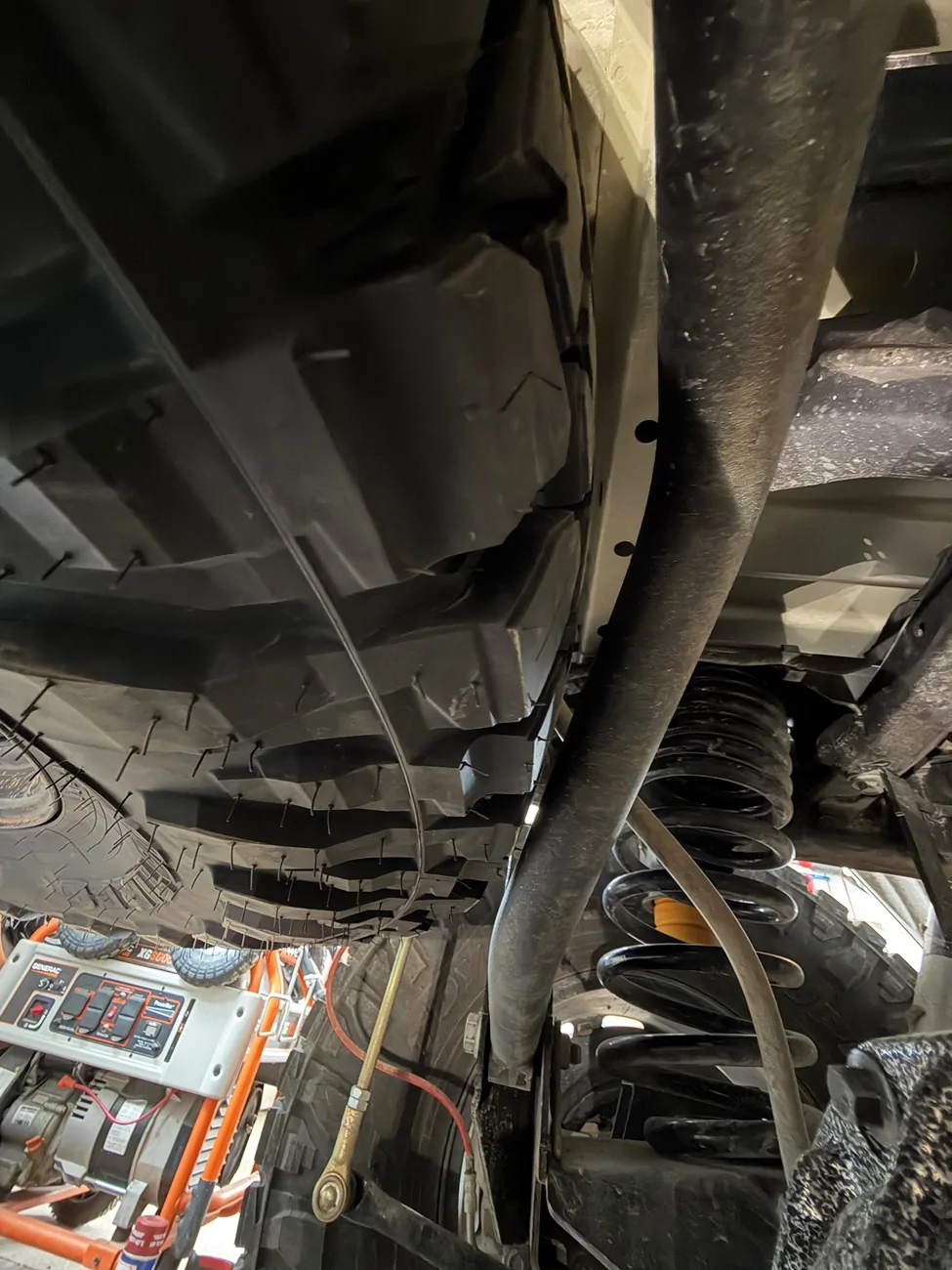 Jeep Gladiator 38” Spare Tire does fit in stock underbody location (how-to with photos)! IMG_2190