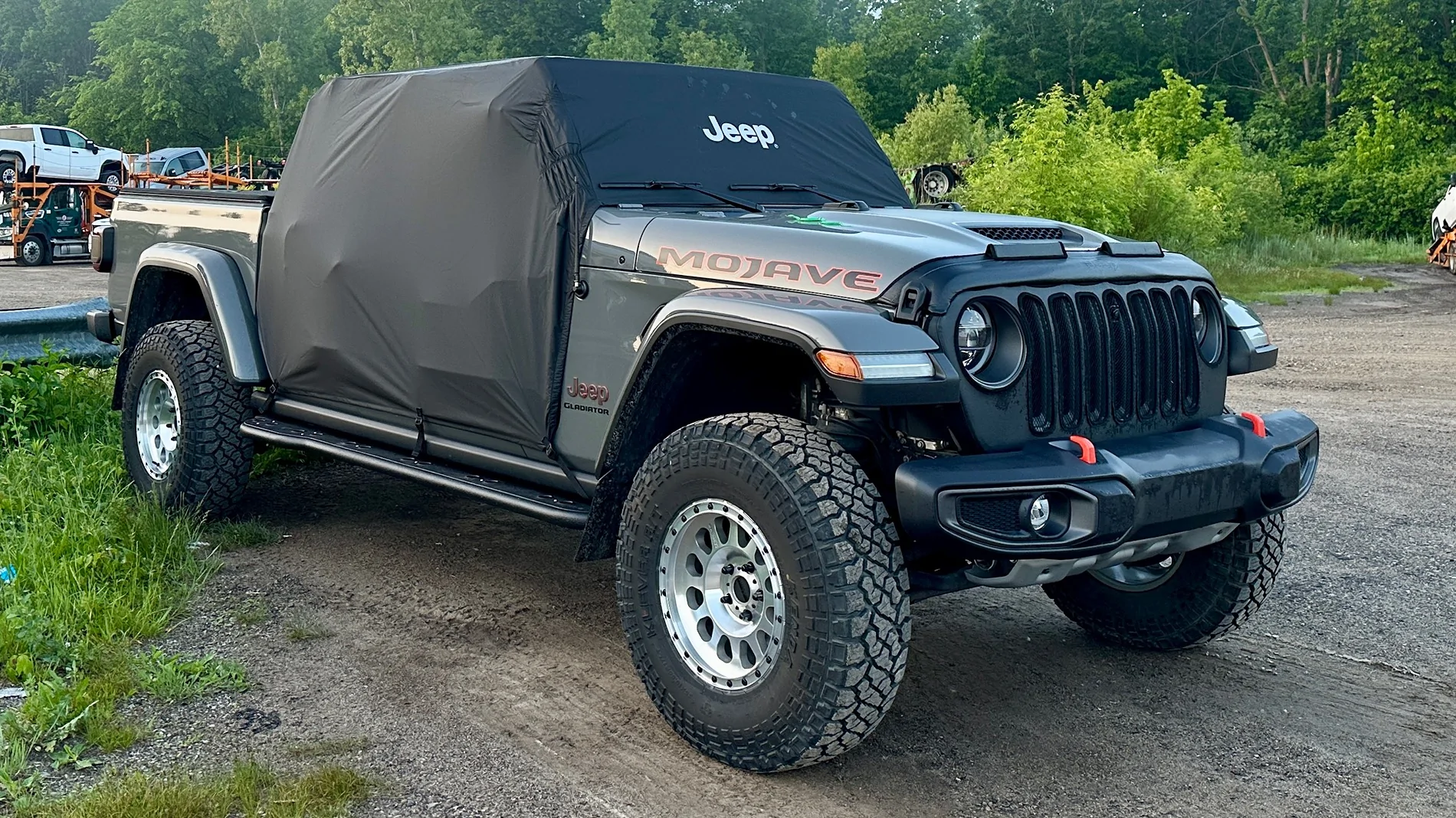 Jeep Gladiator Cover for Naked Gladiator - Something that Prevents Water Pooling IMG_5778