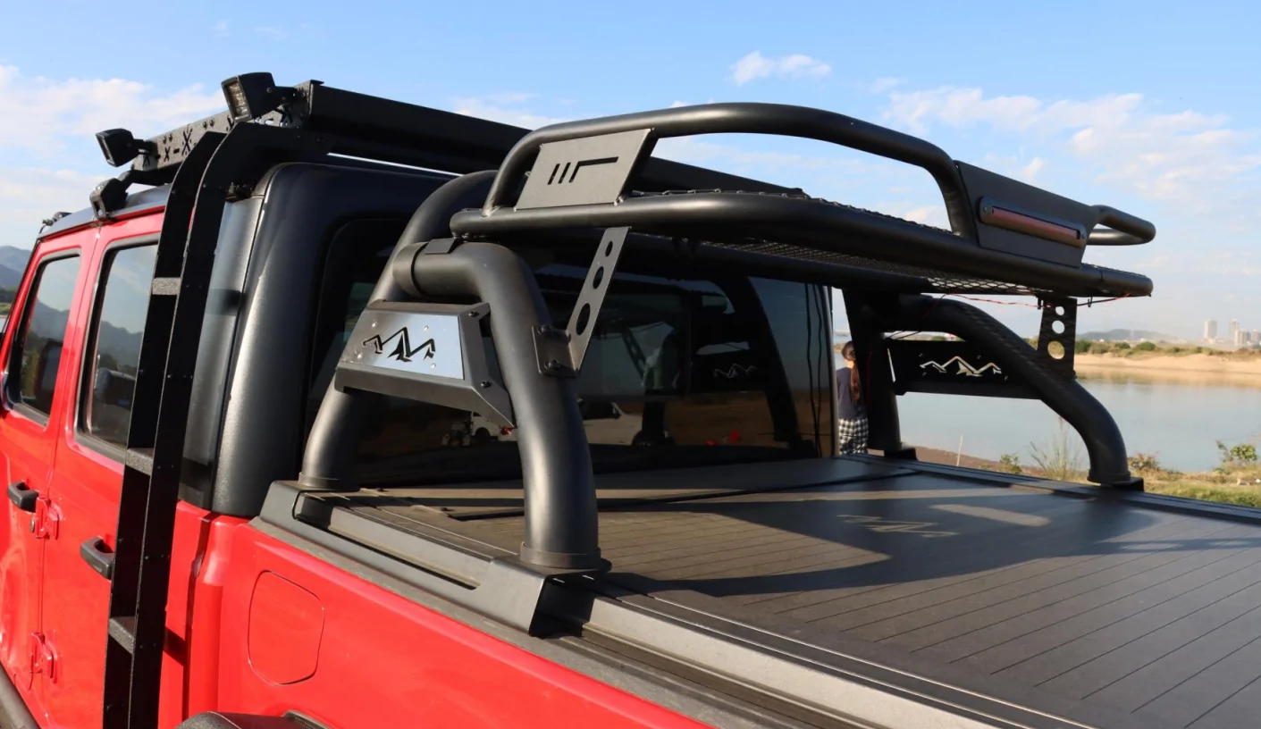 Jeep Gladiator [New] The "Zero Compromise" Roll Bar: Modular Basket + Integrated Brake Light - MONOKING _17766835342429
