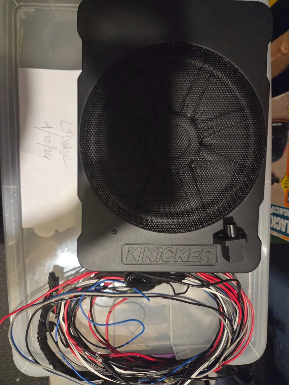 Jeep Gladiator 10" Kicker hideaway sub $200 plus shipping 20260420_184021