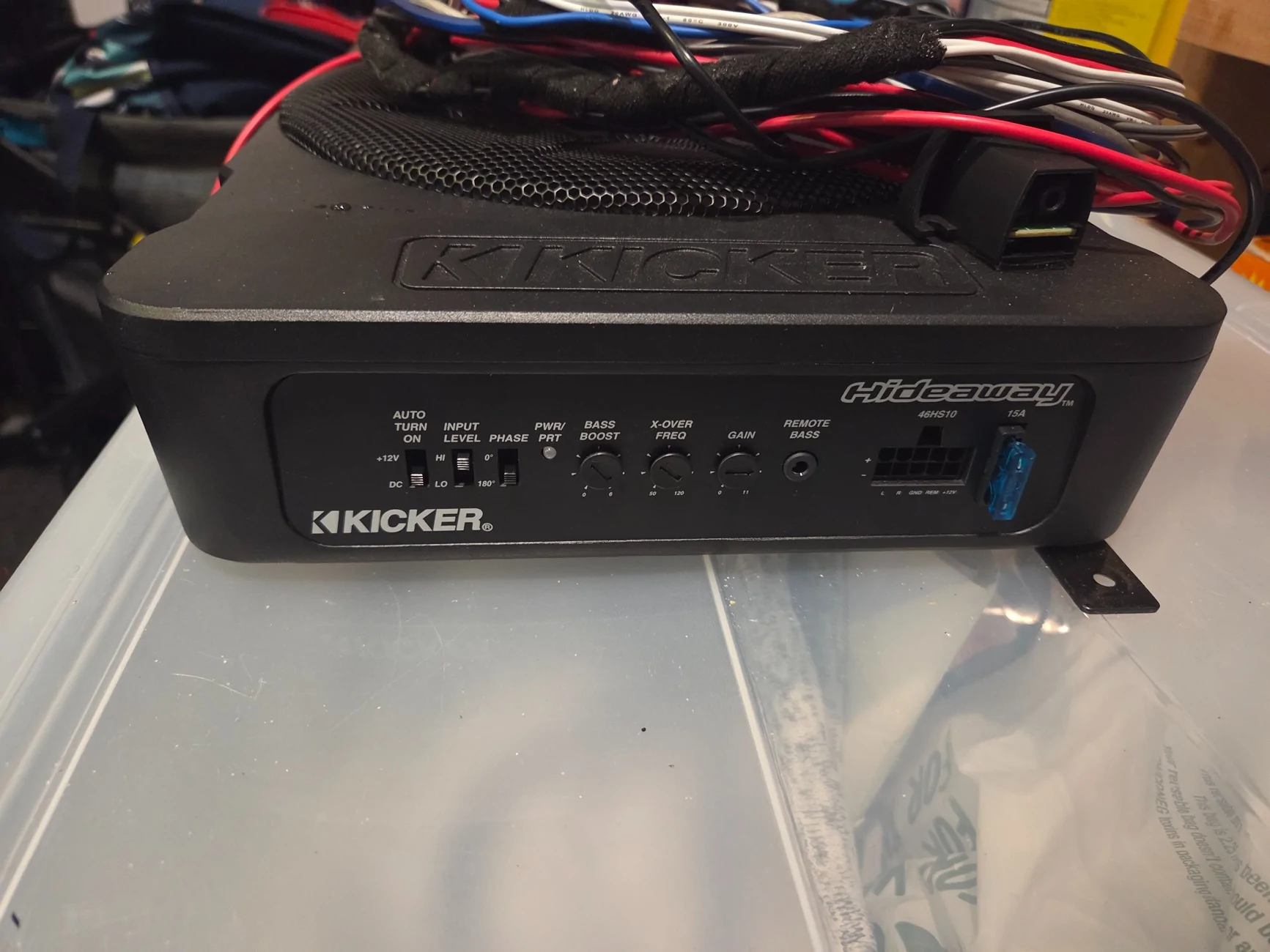 Jeep Gladiator 10" Kicker hideaway sub $200 plus shipping 20260420_184055