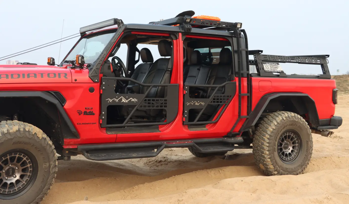 Jeep Gladiator [NEW] 🔥 DIY Paintable + Tactical Molle Panels Tube Doors for Jeep! _1776946274915