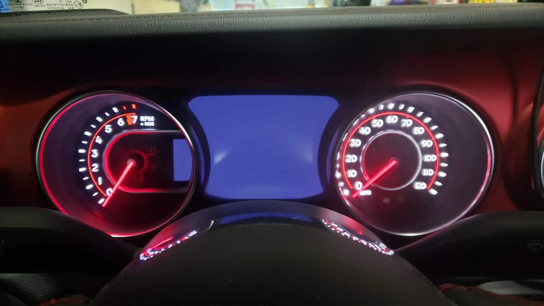 Jeep Gladiator Info center dark???? Dark Instrument Cluster