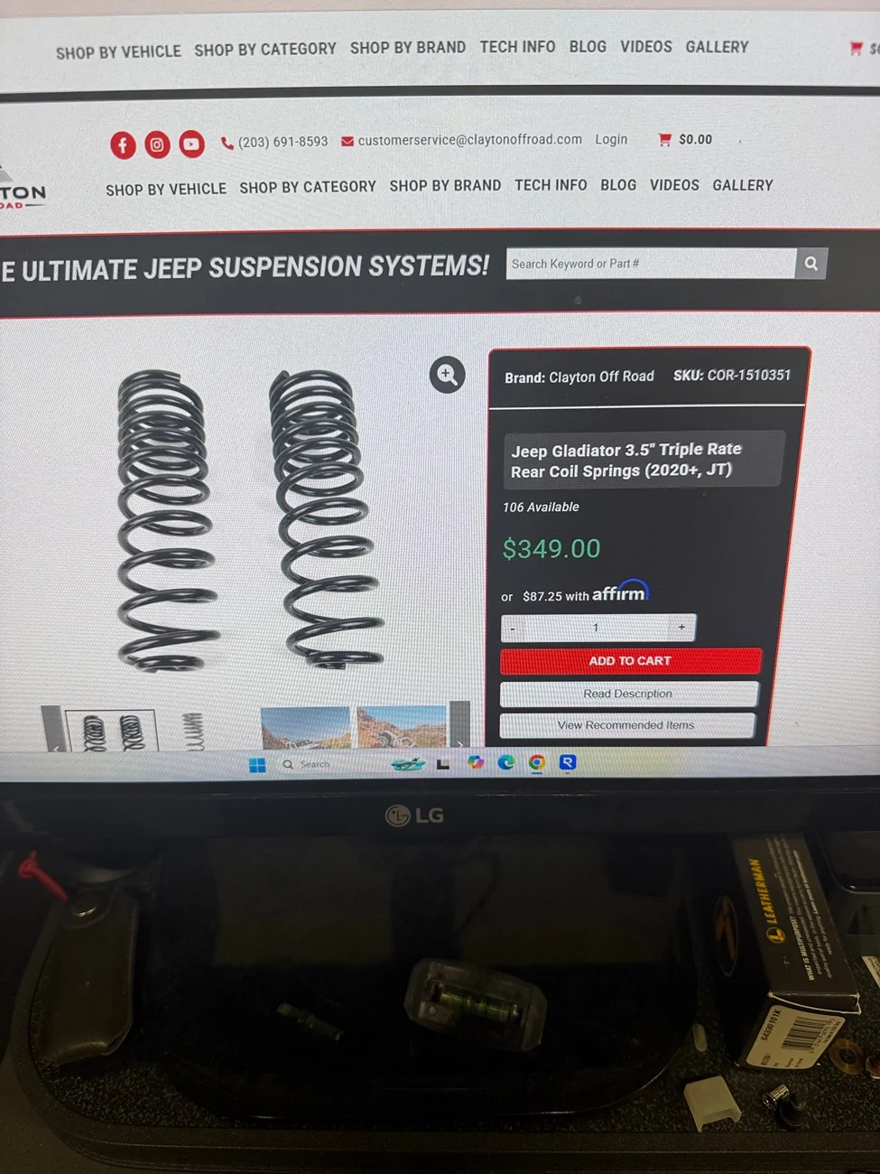 Jeep Gladiator Clayton 3.5” triple rate rear coil springs $230 shipped IMG_5148
