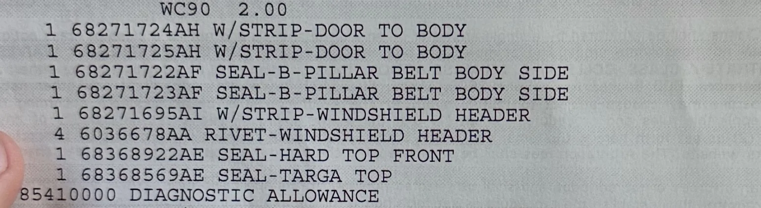 Jeep Gladiator Drip rail leak in Freedom Top 62DE0850-7F81-42A5-BE59-01A0135AB5CA_1_201_a